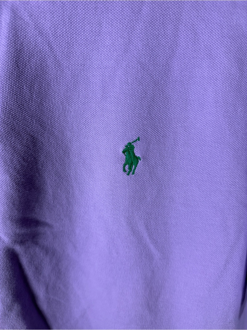 Polo Ralph Lauren Polo Shirt Mens XXL Purple Cotton Pony Logo Slim Fit Golf - Picture 3 of 5